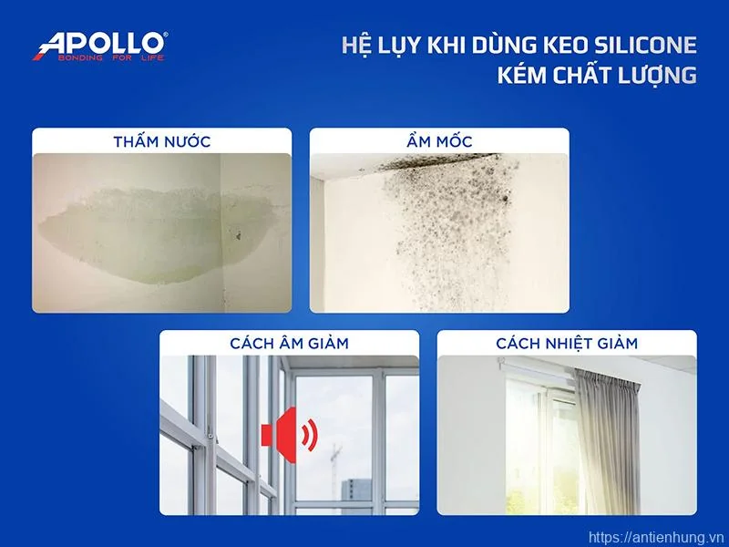 Chất keo thời tiết cao cấp Apollo Weatherseal - A68 cho các công trình cao tầng