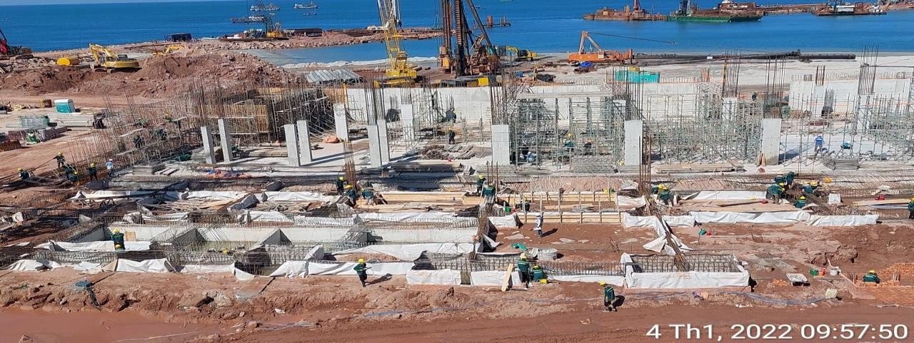 Ảnh tham khảo mặt bằng công trình đang thi công.
