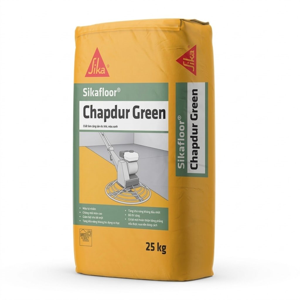 Sikafloor Chapdur Green | Chất phủ cứng sàn gốc Xi măng Màu Xanh 1 Sikafloor Chapdur Green | Chất phủ cứng sàn gốc Xi măng Màu Xanh