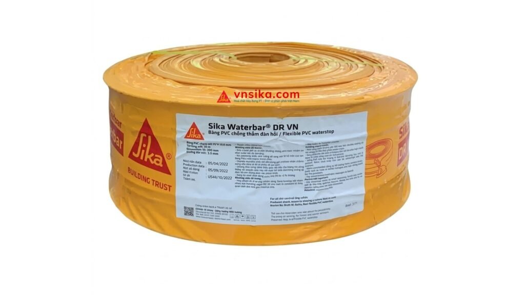 Sika Waterbar DR VN băng cản nước PVC đặt ngoài khe co giãn