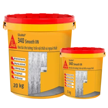 SikaWall®-340 Smooth VN | Bả tường xi măng polymer chống nứt và tăng độ mịn bề mặt
