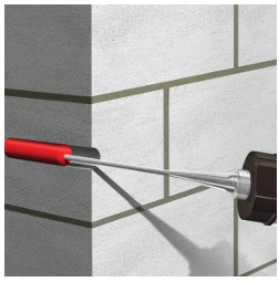 Cắm thép vào lỗ AnchorFix S