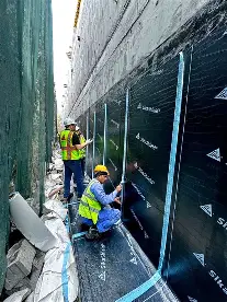 Thi công SikaShield W2 trét vữa tầng hầm