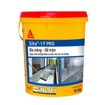 Sika®-1 F Pro| HỢP CHẤT CHỐNG THẤM ACRYLIC TIÊN TIẾN, ĐÓNG GÓI SẴN, DÙNG CHO BỀ MẶT BÊ TÔNG VÀ VỮA