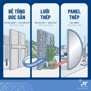Chọn Mặt Tường MSE- Bê Tông Đúc Sẵn vs Lưới Thép vs Panel Thép