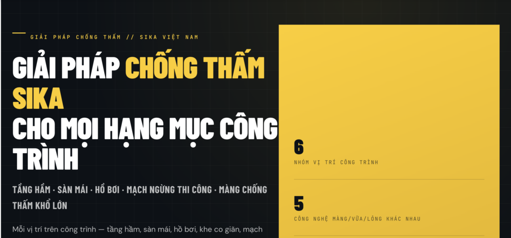 GIAI PHAP CHONG THAM SIKA CHO MOI HANG MUC CONG TRINH