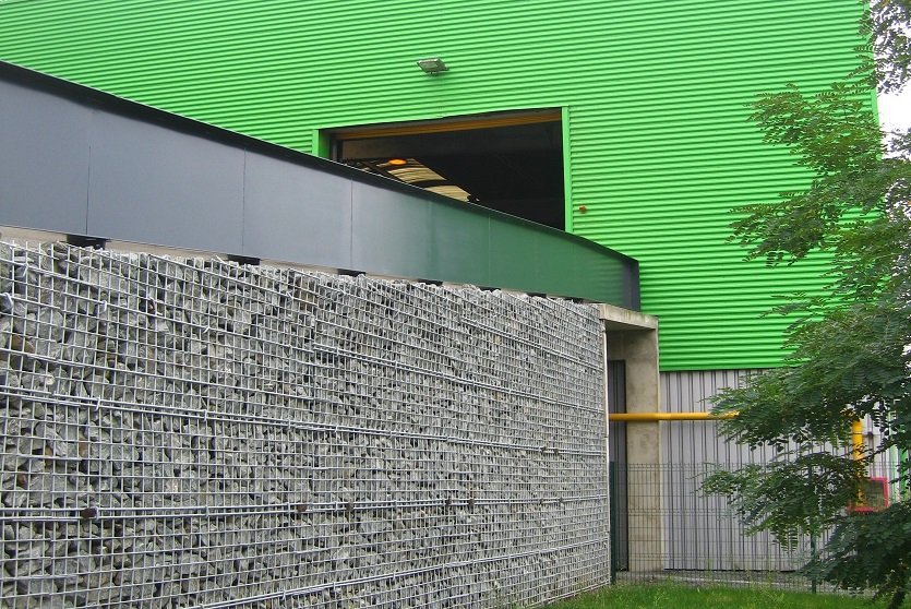 Ứng dụng Reinforced Earth - Waste storage and treatment, Angers Pháp