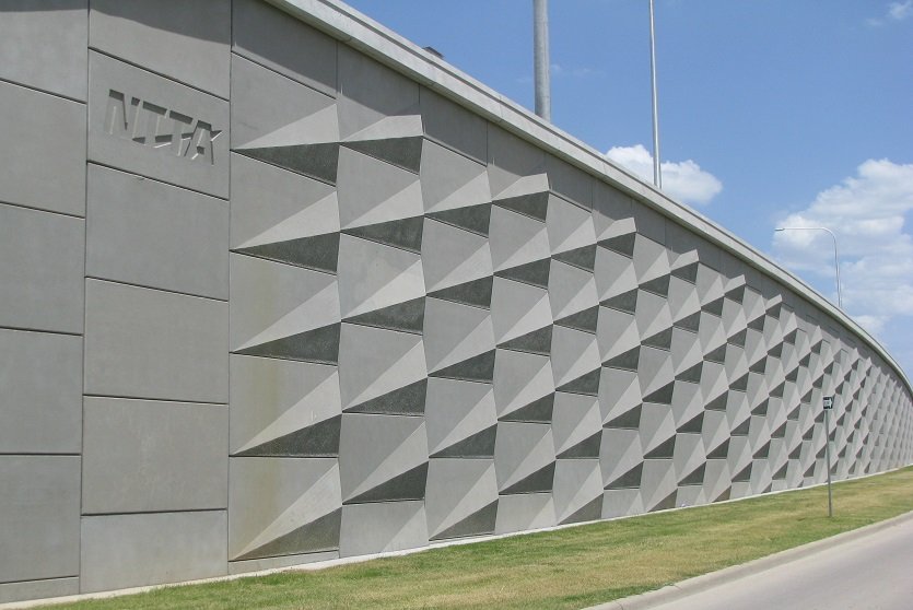 Ứng dụng Reinforced Earth - hoàn thiện tấm ốp với precast concrete panels