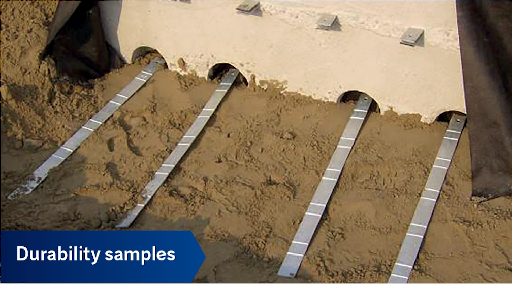 Cốt thép họ HA Steel (Strips/Ladders) mạ kẽm nhúng nóng — liên kết bulông tấm ốp tường chắn MSE