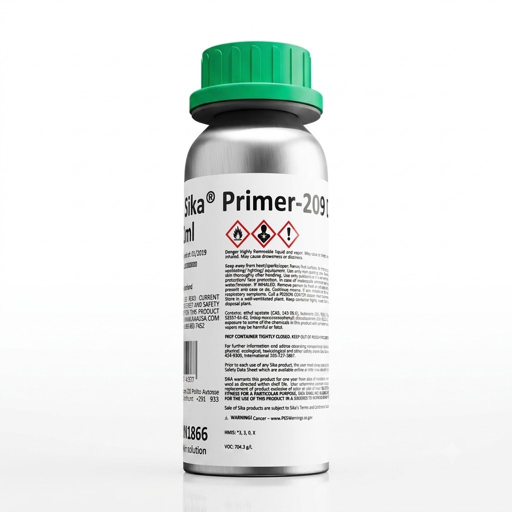 Sika® Primer-209 D — sơn lót tăng bám dính cho nhựa kỹ thuật và bề mặt sơn trước khi dán keo PU