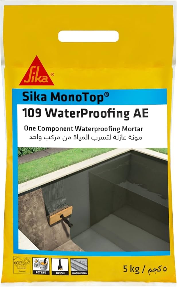 Sika MonoTop®-109 WaterProofing AE | Vữa chống thấm gốc xi măng cho bê tông và tường xây 1 Sika MonoTop®-109 WaterProofing AE | Vữa chống thấm gốc xi măng cho bê tông và tường xây