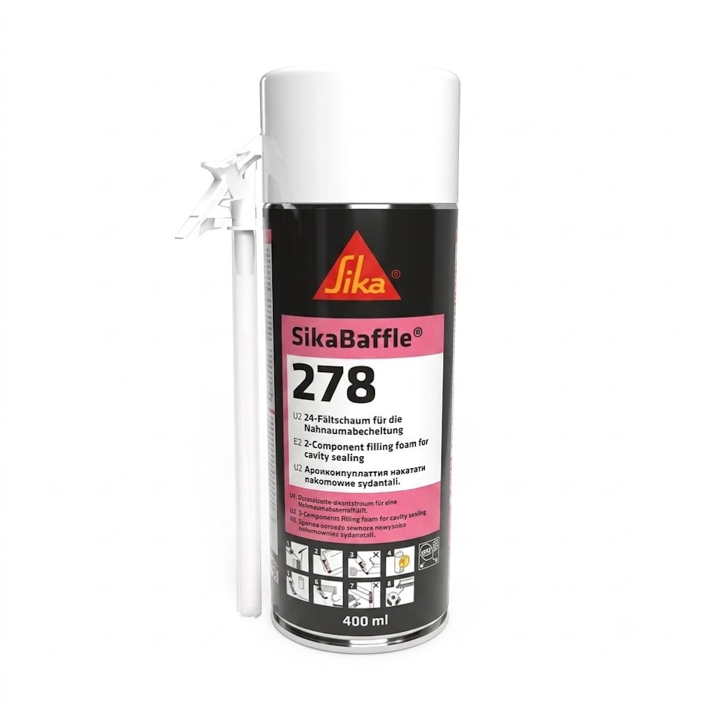 SikaBaffle-278 bọt PU 2 thành phần bình xịt 200ml sửa chữa thân xe