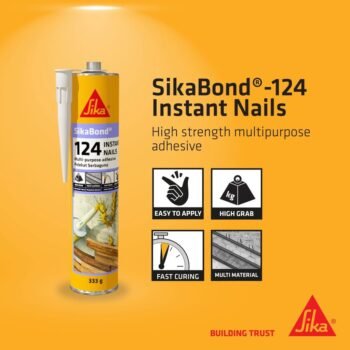 SikaBond 124 Instant Nails | Keo dán đa năng một thành phần cho vật liệu xây dựng và nội thất
