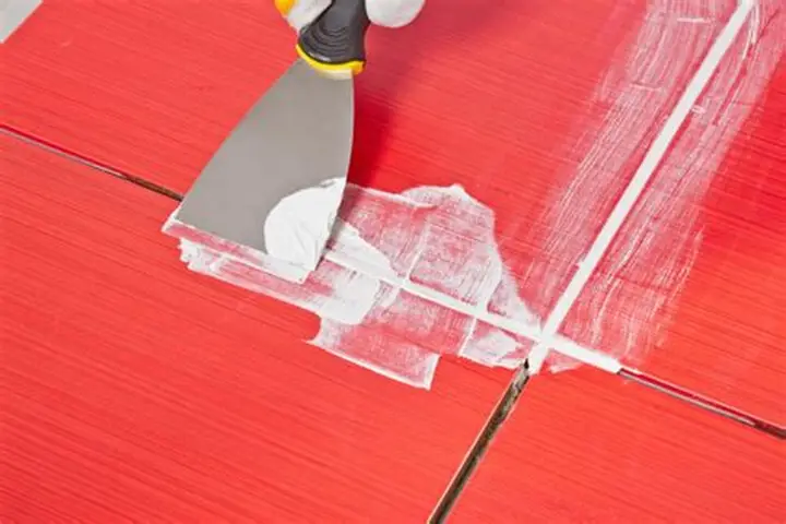 Bước trộn keo chà ron SikaCeram-608 Tile Grout