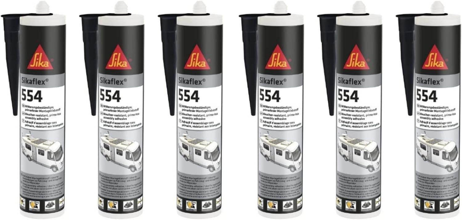 Sikaflex 554 dạng cartridge 300ml sẵn sàng thi công