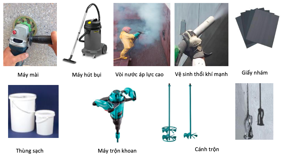 Thiết bị thi công hệ thống Sikagard-7000 CR