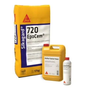 Sikagard®-720 EpoCem® | Vữa epoxy xi măng 3 thành phần dùng trám vá, làm phẳng và bảo vệ bề mặt bê tông