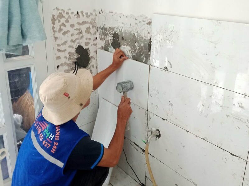Trộn keo SikaCeram-255 Big Slab