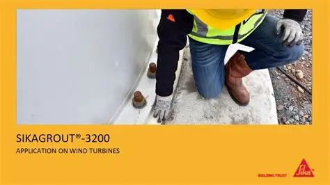 Ứng dụng SikaGrout®-3200 cho móng tháp điện gió onshore