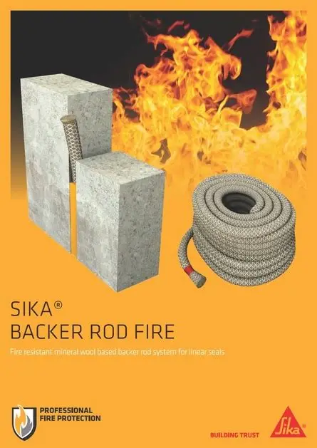 Ứng dụng Sika Backer Rod Fire tại khe co giãn tường ngăn cháy