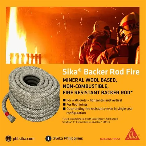 Ứng dụng Sika Backer Rod Fire tại vách ngăn lửa hành lang thoát hiểm