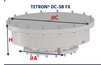Sơ đồ đường truyền tải gối chịu kéo ngược TETRON DC-SB Freyssinet nén và kéo