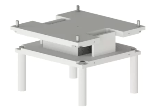 Gối cao su cốt bản thép Freyssinet loại có dẫn hướng (Restrained bearing GG) truyền lực ngang vuông góc hướng trượt