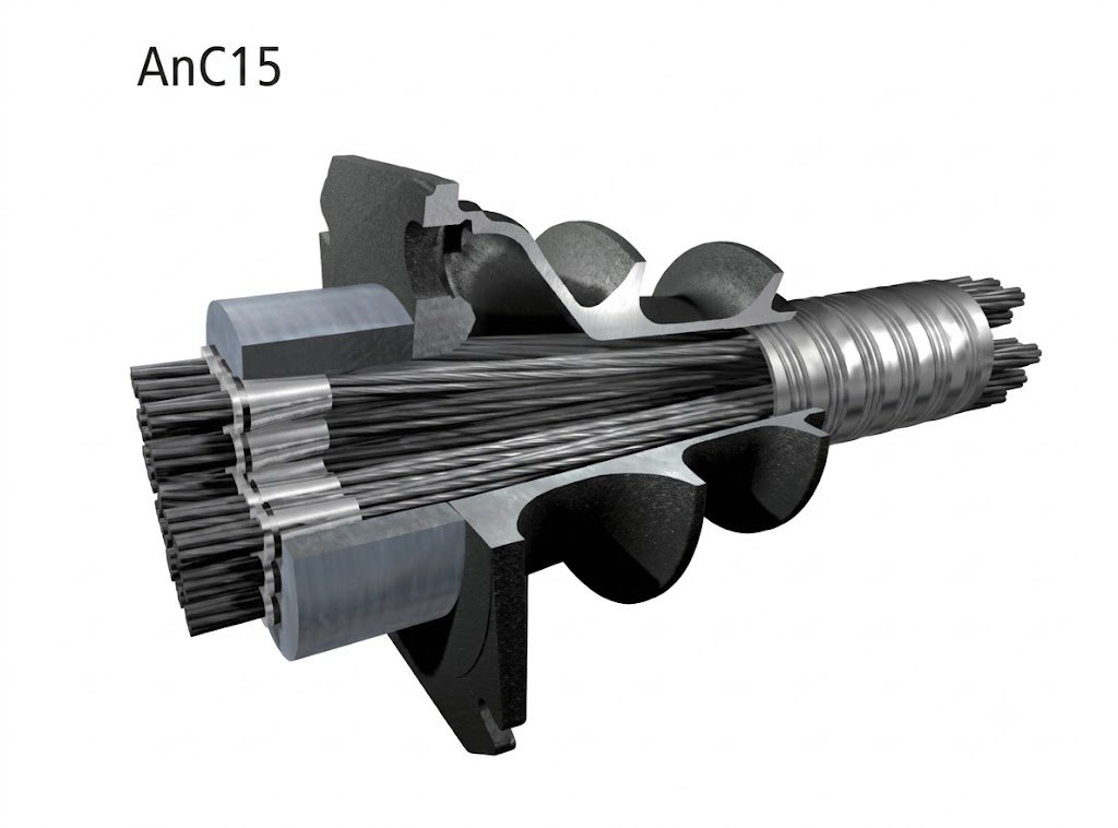 Neo dự ứng lực AnC15 — cấu hình bonded internal prestressing anchorage của Freyssinet