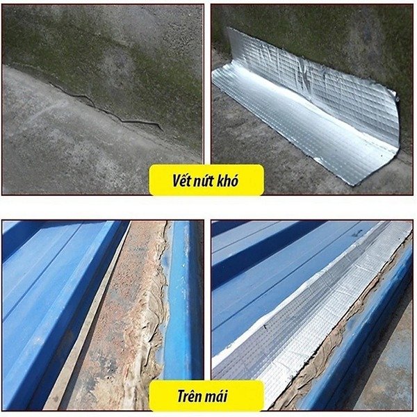 Minh họa các vị trí thường xử lý bằng băng keo chống thấm