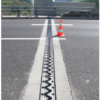 Road Expansion Joint WM Marvejols A75 highway bridge France equipped with WM100