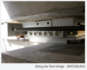Tetron CD bearings Sliding Sliding the Trient Bridge SWITZERLAND