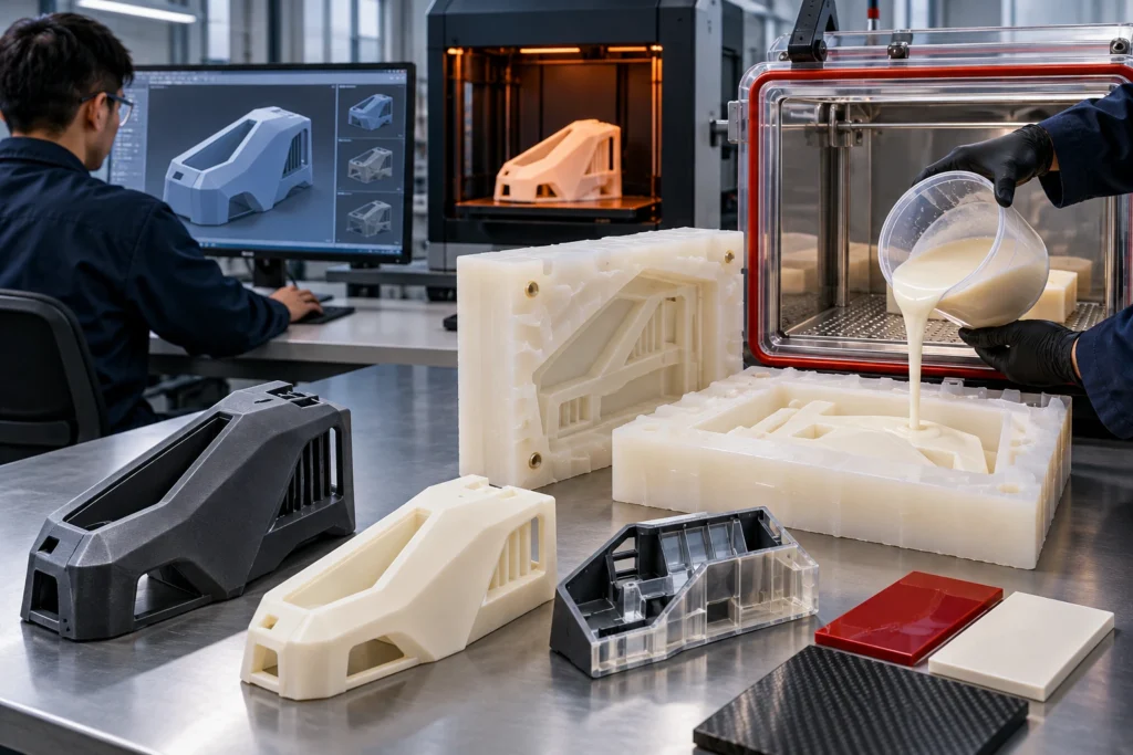 Minh họa: In 3D, tạo mẫu nhanh và đúc chân không cho R&D sản phẩm
