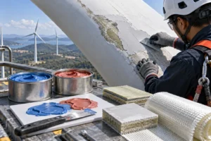 Minh họa: Bả Bề Mặt & Sửa Chữa Composite Cánh Quạt Điện Gió: SikaForce®-800 & SikaBiresin® CR910