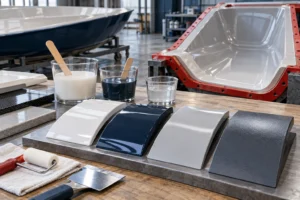 Minh họa: Gelcoat Epoxy & Vật Liệu Xử Lý Bề Mặt Khuôn: Chọn Đúng Cho Từng Mức Chịu Nhiệt