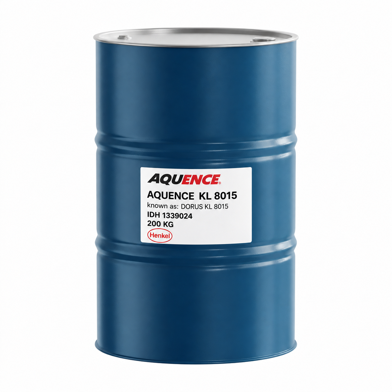 AQUENCE KL 8015 | Keo gốc nước 200 kg, DORUS KL 8015 4 AQUENCE KL 8015 – hình dựng minh họa thùng xanh 200 kg