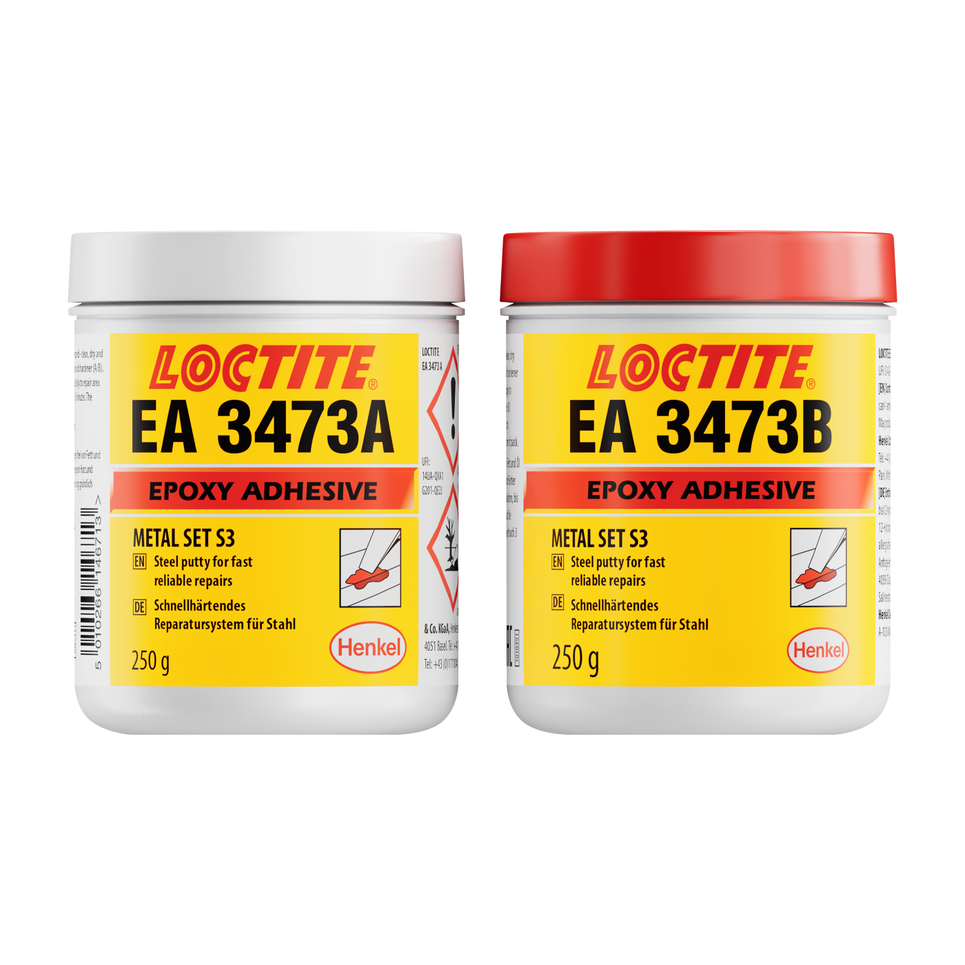 Loctite EA 3473 | Bột trét epoxy độn thép 2 thành phần, đóng rắn nhanh 1 LOCTITE EA 3473 Ảnh sản phẩm hãng